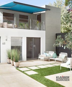 Sonnenschutz auf einem Balkon